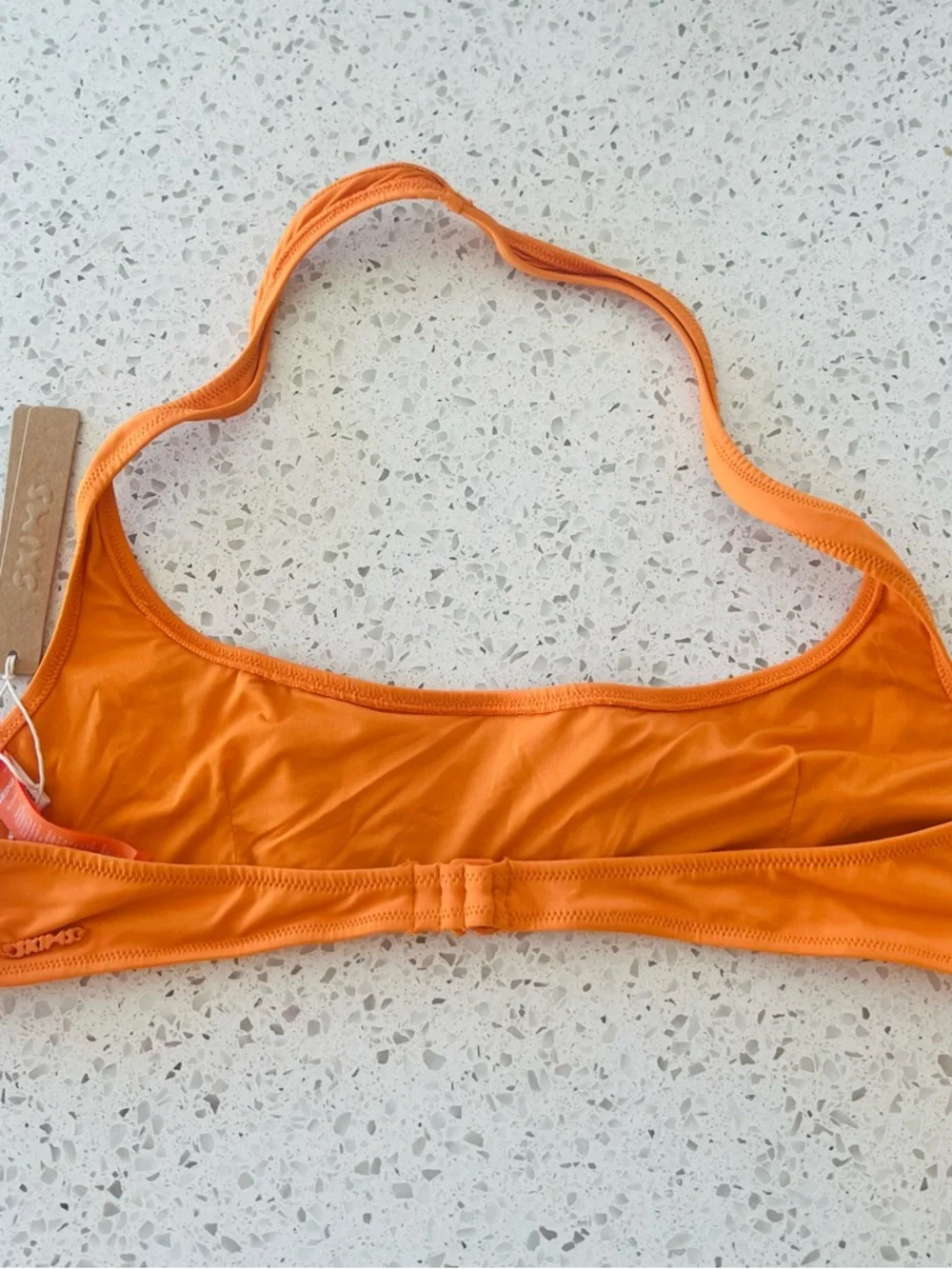 SKIMS Orange Halter Bikini top
